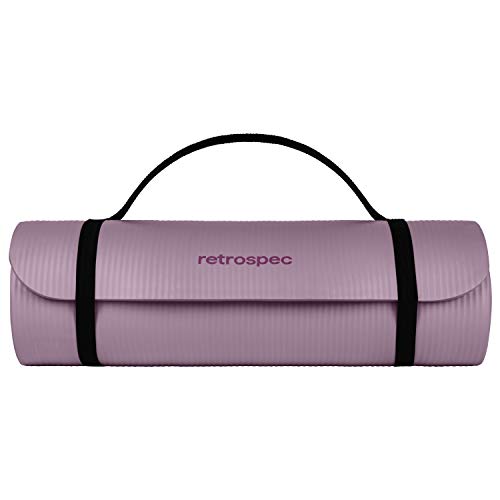 Retrospec Thick Non-Slip Yoga Mat with Strap - Image 3
