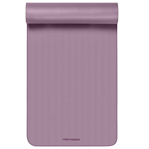 Retrospec Thick Non-Slip Yoga Mat with Strap - Image 2