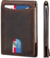 SERMAN BRANDS RFID Blocking Genuine Leather Minimalist Wallet