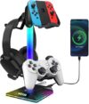 V VCOM RGB Gaming Headphones Stand with USB Ports