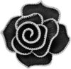 UNVAK Rhinestone Flower Brooch