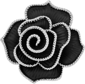 UNVAK Rhinestone Flower Brooch