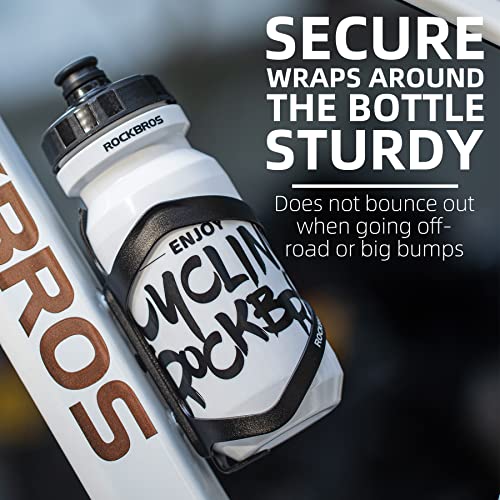 ROCKBROS Alloy Bicycle Water Bottle Cage Black - Image 4