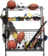 Kinghouse Rolling Steel Sports Ball Storage Cart