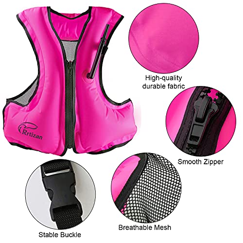 Rrtizan Adult Inflatable Swim Vest for Water Sports - Image 5