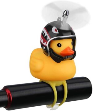 NEKRASH Rubber Duck Bike Bell with LED Light