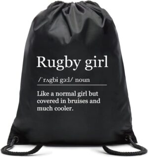 Pishovi Rugby Waterproof Drawstring Football Sports Bag