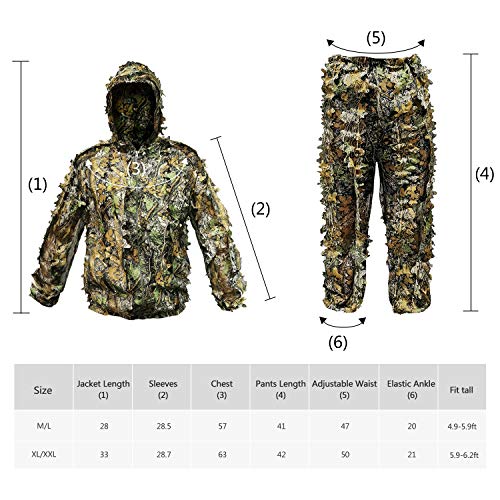 Runpon Leafy Ghillie Suit with Accessories - Image 3