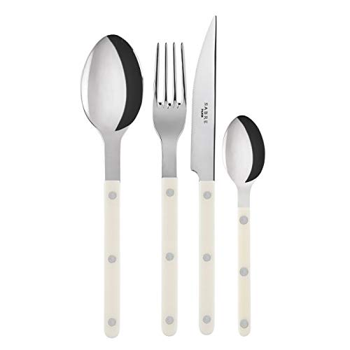 SABRE Stainless Steel Ivory Flatware Set, 20pcs - Image 5