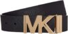 Michael Kors Saffiano Leather Reversible MK Plaque Belt