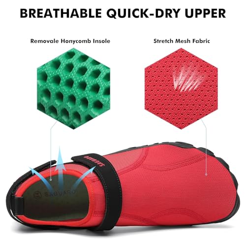 SAGUARO Quick-Dry Water Shoes with Wide Toe - Image 2