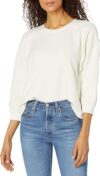 VELVET BY GRAHAM & SPENCER Sarah Soft Fleece 3/4 Puff Sleeve Sweatshirt
