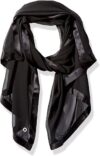 Calvin Klein Satin Border Chiffon Scarf