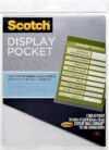 Scotch Clear Display Pocket with Fasteners