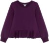 HABITUAL girl Scuba Knit Peplum Top