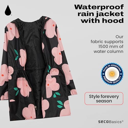 Seco Reversible Waterproof Women's Rain Jacket - Image 3