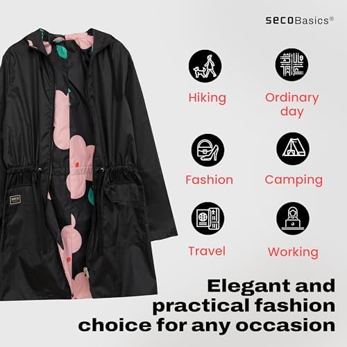 Seco Reversible Waterproof Women's Rain Jacket - Image 5