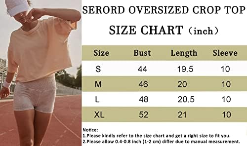 Serord Oversized Women's Crop Tops Half Sleeve - Image 4