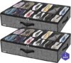 Onlyeasy Set of 2 Under Bed Shoe Organizers