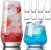 Mfacoy Set of 8 Tall and Short Glasses