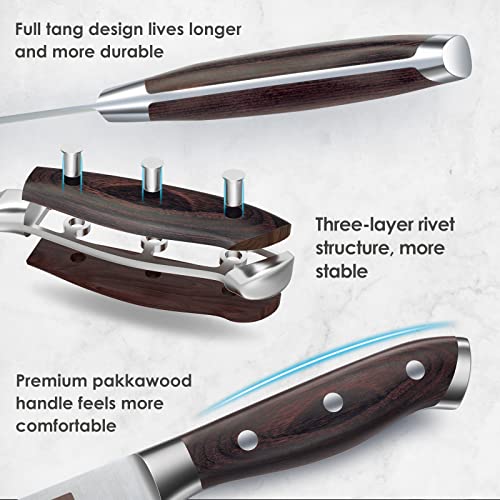 SHAN ZU 16-Piece Japanese High Carbon Knife Set - Image 4