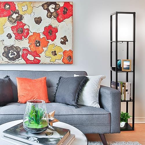 SHINE HAI 3-in-1 Shelf Floor Lamp with USB - Image 5