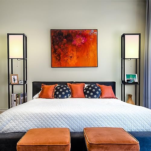 SHINE HAI 3-in-1 Shelf Floor Lamp with USB - Image 2