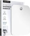 HONEYBULL Shower Mirror Fogless for Shaving – Flat