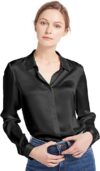 LilySilk 100% Pure Silk Long Sleeves Blouse