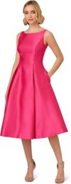 Adrianna Papell Sleeveless Tea Length Dress