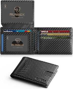 RUNBOX Slim Rfid Leather Wallet