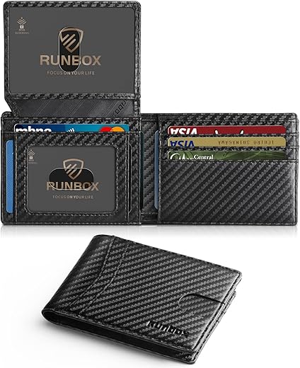 RUNBOX Slim Rfid Leather Wallet