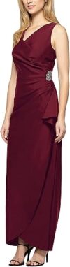 Alex Evenings Slimming Long Ruched Dress