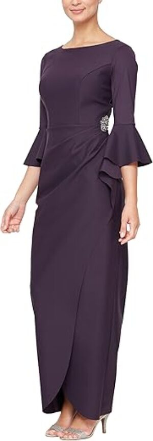 Alex Evenings Slimming Long ¾ Sleeve Dress
