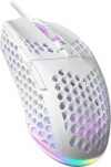 SOLAKAKA SM900 White Honeycomb Wired Gaming Mouse