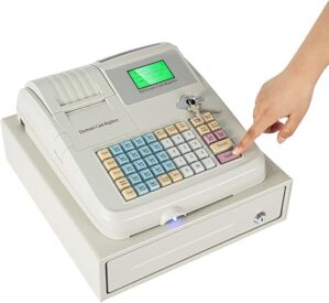 pijopang Small POS Cash Register with Drawer