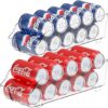 Simple Houseware Soda Can Organizer, Clear, Set of 2