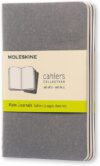 Moleskine Soft Cover Pocket Journal Set, Pebble Grey