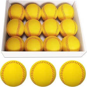 Baisidiwei Soft Foam Training Baseballs, 12 Pack