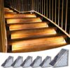 VOLISUN Solar Waterproof Outdoor LED Stair Lights, 6 Pack