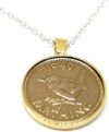 OCC Old Coin Cufflinks Solid Pendant 1949 Lucky Farthing Necklace