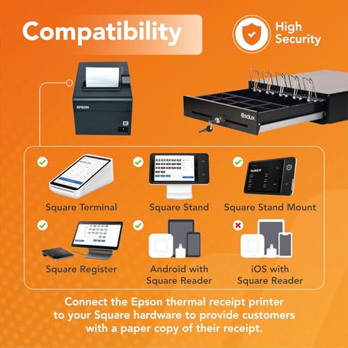 SOLUX Square POS Hardware Bundle: Drawer & Printer - Image 3