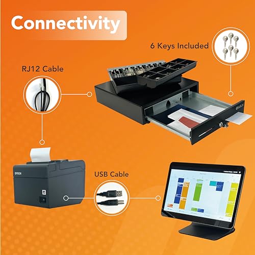 SOLUX Square POS Hardware Bundle: Drawer & Printer - Image 5