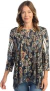 Jess & Jane Sonata Tunic Top With Chiffon Hem