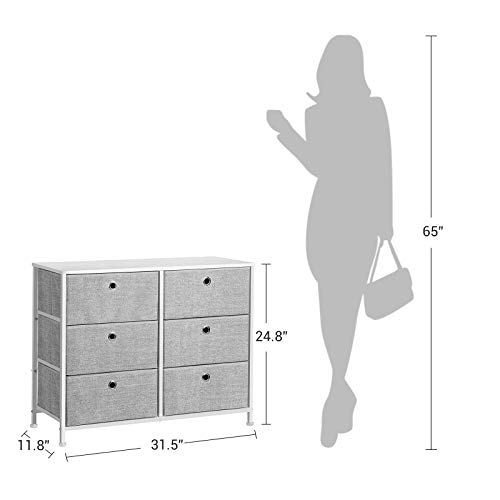 SONGMICS 3-Tier Fabric Drawer Storage Dresser - Image 3