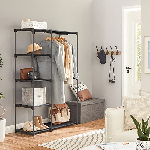 SONGMICS Portable Freestanding Closet Organizer with Shelves - Image 3