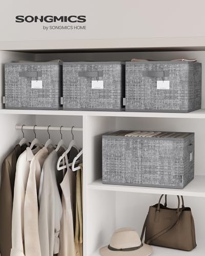 SONGMICS Set of 3 Foldable Fabric Storage Bins - Image 2