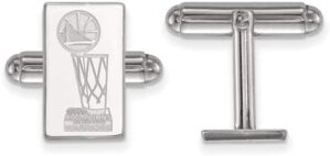 Golden State Warriors SS Rh-plat 2018 NBA Championship CuffLinks