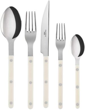 SABRE Stainless Steel Ivory Flatware Set, 20pcs