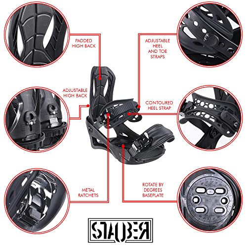STAUBER All-Terrain Hybrid Snowboard & Bindings Set - Image 4